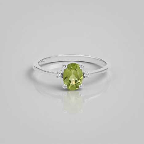 Anello in argento con Peridoto