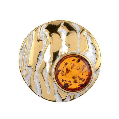 Baltischer Cognac-Bernstein-Silberanhänger (dagen)