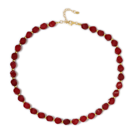 Collar en plata con Cuarzo rojo