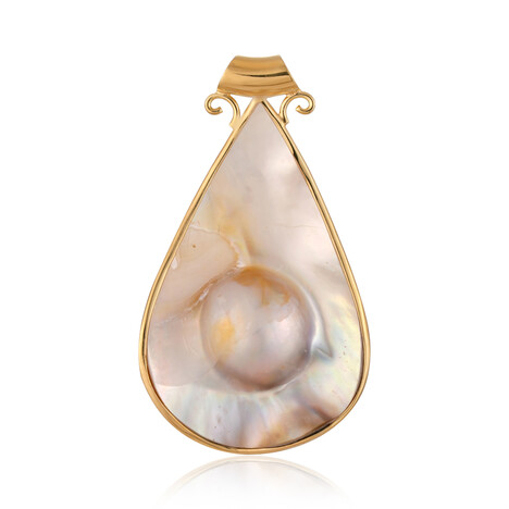 Colgante en plata con Perla Mabe (Bali Barong)