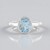 Anello in argento con Topazio Blu Cielo