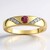 Anello in oro con Zaffiro Padparadscha