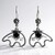 Orecchini in argento con Agata Nera (Desert Chic)