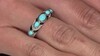 Anillo en plata con Turquesa bella durmiente (Faszination Türkis)