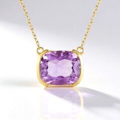 Collana in argento con Ametista Rose de France (de Melo)
