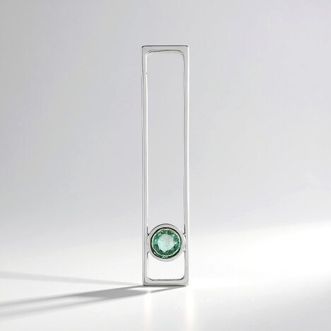 Ciondolo in argento con Smeraldo Russo (MONOSONO COLLECTION)