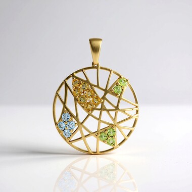 Ciondolo in argento con Citrino (Ornaments by de Melo)