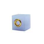 Blauer Chalzedon-Silberanhänger (MONOSONO COLLECTION)