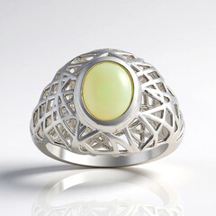 Anello in argento con Opale di Welo