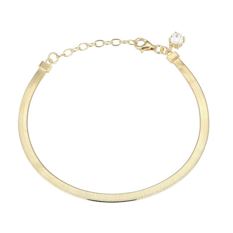 Bracelet en argent et Topaze blanche