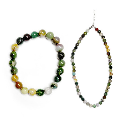 Collana in argento con Agata