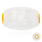 Colgante en plata con Cuarzo nieve (MONOSONO COLLECTION)