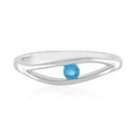 Anello in argento con Apatite Blu Neon