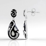 Zircon Silver Earrings