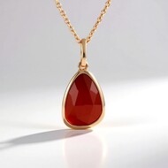 Collar en plata con Cornalina (KM by Juwelo)