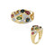 Bague en argent et Tourmaline rose du Brésil  (Ornaments by de Melo)