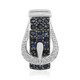 Ciondolo in argento con Zaffiro Blu