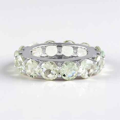Anello in argento con Ametista Verde (de Melo)