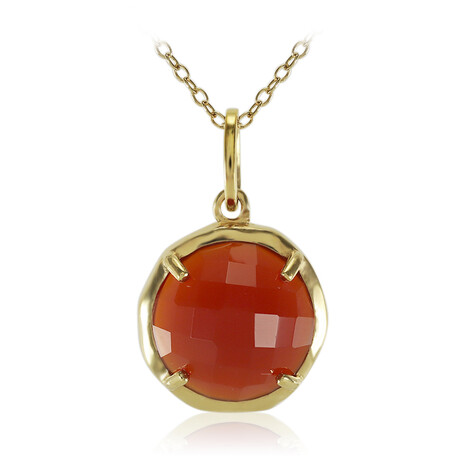 Collana in argento con Onice Rossa