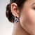 Mystic Blue Quartz Silver Earrings
