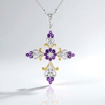 Collier en argent et Zircon (Dallas Prince Designs)