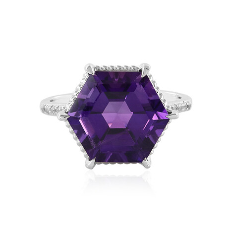 Sibirischer Amethyst-Silberring