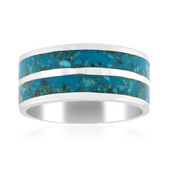 Zilveren ring met Blauwe Kingman Mohave Turkooisen (Jones Lee)