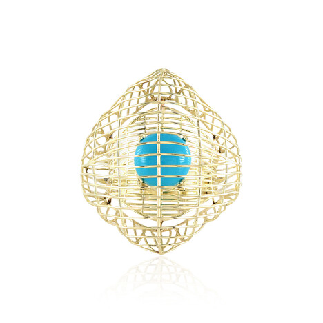 Anillo en oro con Turquesa bella durmiente (Ornaments by de Melo)