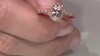 Gouden ring met een AAA Morganiet