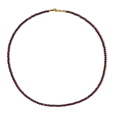 Collier en argent et Grenat du Mozambique