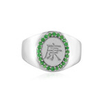Anello in argento con Tsavorite - Salute