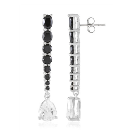 Boucles d'oreilles en argent et Topaze blanche