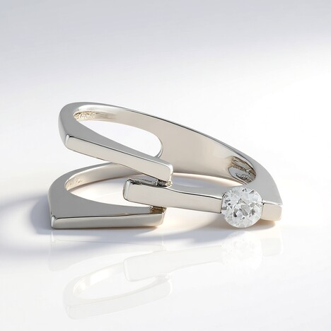 Anello in argento con Zircone (de Melo Essence)