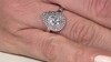Zilveren ring met een witte topaas (MONOSONO COLLECTION)