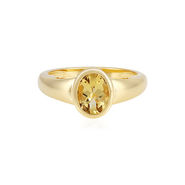 Anello in argento con Berillo Giallo