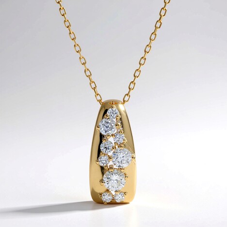 Collana in oro con Diamante SI1 (H) (CIRARI)