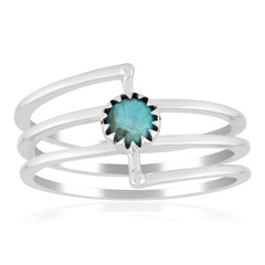 Zilveren ring met een Blauwe Kingman Mohave Turkoois (Jones Lee)