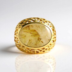 Anello in argento con Quarzo Rutilato
