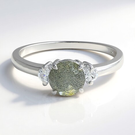 Bague en argent et Spectrolite