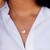 Zilveren hanger met een I2 Champagne Diamant (de Melo Essence)
