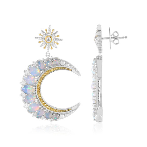 Orecchini in argento con Opale di Welo AAA (Dallas Prince Designs)