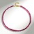 Collana in argento con Zaffiro Rosa del Madagascar