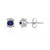 Pendientes en plata con Cianita de Nepal