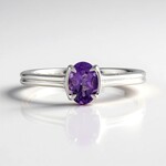 Anello in argento con Ametista Uruguay