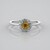 Anello in argento con Zircone Giallo