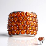 Anello in argento con Citrino Madeira (de Melo Essence)