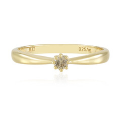 Anillo en plata con Diamante chocolate I2