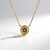 Collana in oro con Diamante Champagne I2 (de Melo)
