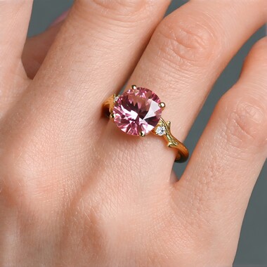 Bague en or et Tourmaline néon du Congo (Smithsonian)