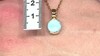 Zilveren hanger met een larimar